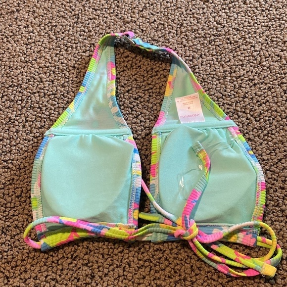 NWOT Xhilaration Floral Bikini Top Size Medium - Picture 4 of 5